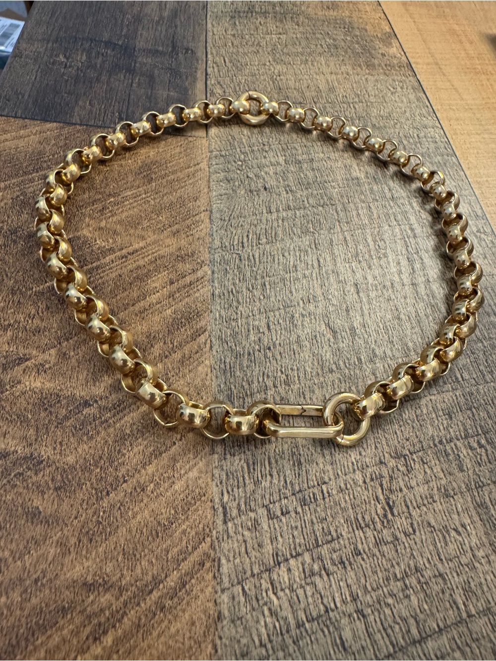Gold Link Chain Necklace - Classic Women's Jewelry